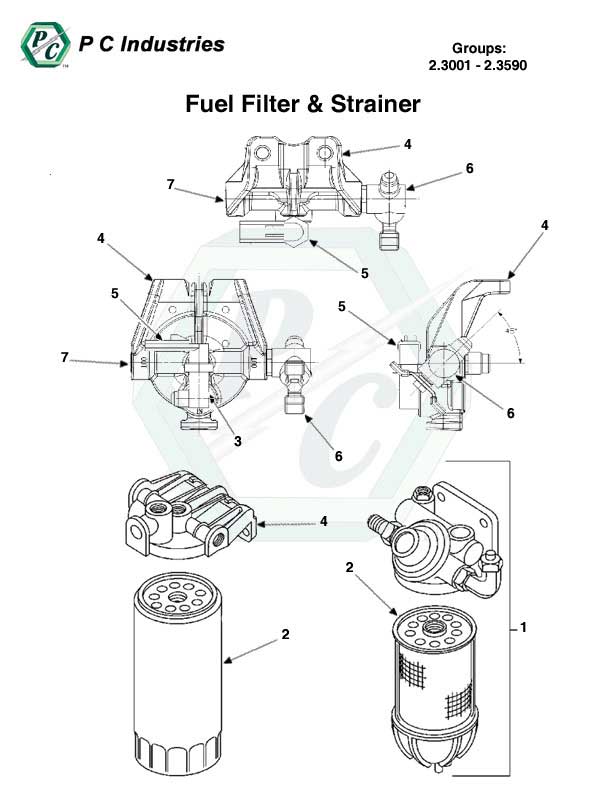 2.3001 - 2.3590 Fuel Filter & Strainer.jpg - Diagram